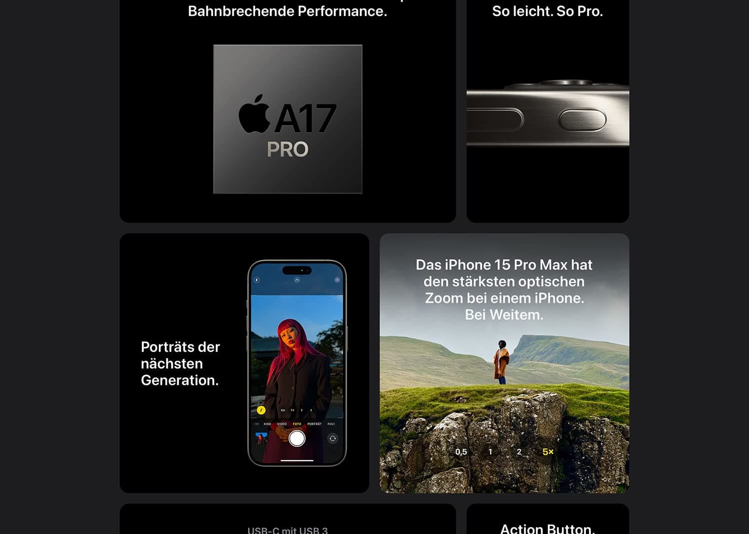 iPhone 15 Pro Max Ansicht